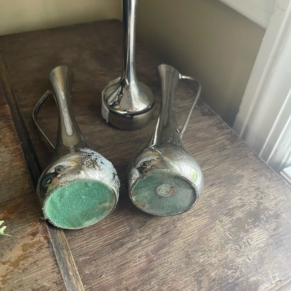 3, silver plated pitcher bud with handel - Picture 8 of 12